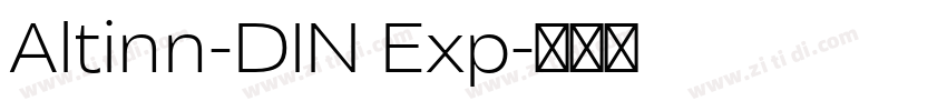 Altinn-DIN Exp字体转换